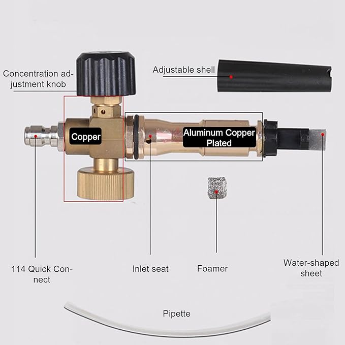 Pressure Washer Foam Cannon, Car Wash Foam Sprayer, Portable Vehicle Accessories, Hose Attachments, Garden Cleaners for Automotive Multi Cleaning Tool