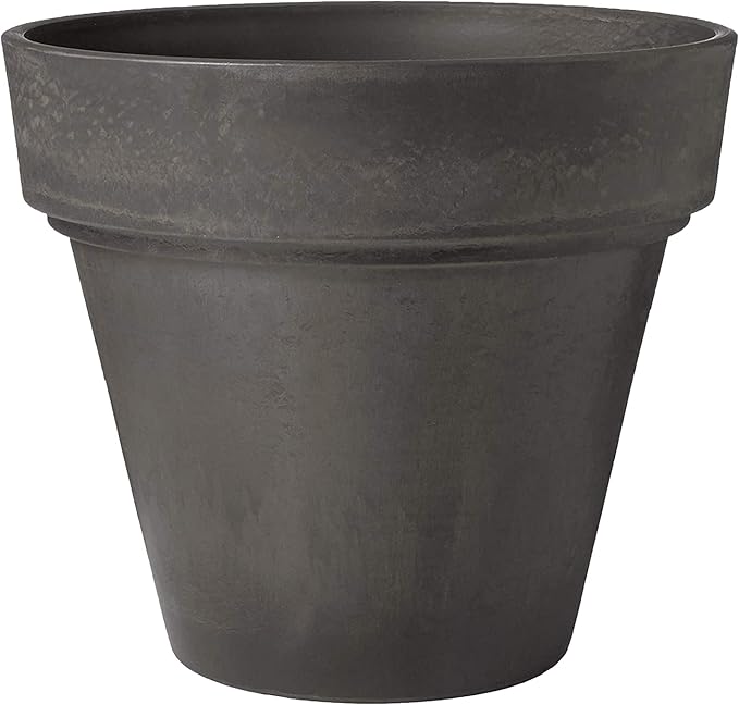 PSW Arcadia Garden Products OT55DC Traditional Pot, 21.5 by 20-Inch, Dark Charcoal