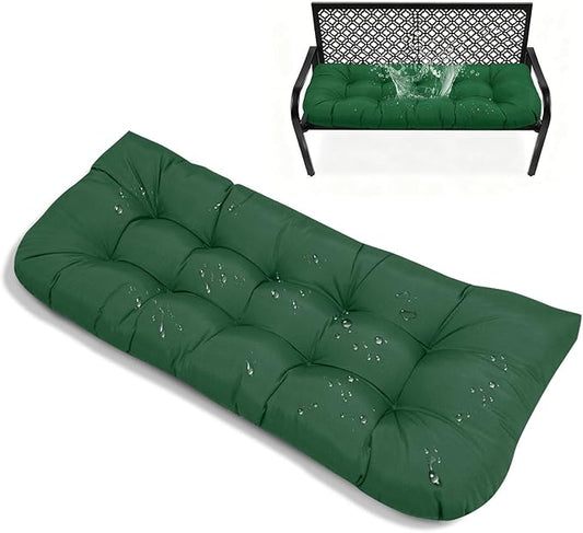 Patio Chair Seat Cushion for Bench Green 51x 20 Green Outdoor Bench Seat Cushion for Patio Furniture Waterproof Porch Swing Chair Cushion for Garden