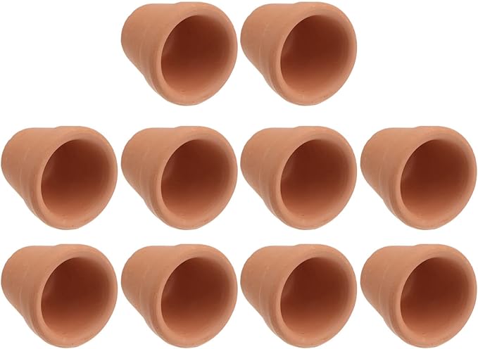 HANABASS 30pcs Terracotta Pots Drainage Mini Clay Cactus and for Crafts Wedding Favors and Home Decor