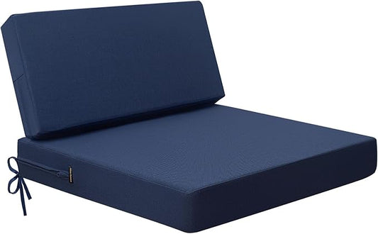 idee-home Outdoor Cushions for Patio Furniture, Outdoor Seat Cushion, Waterproof Couch Hampton Bay Deep Seat Replacement Chair Cushions for Garden Lawn Backyard Deck, 26.5 x 26.5