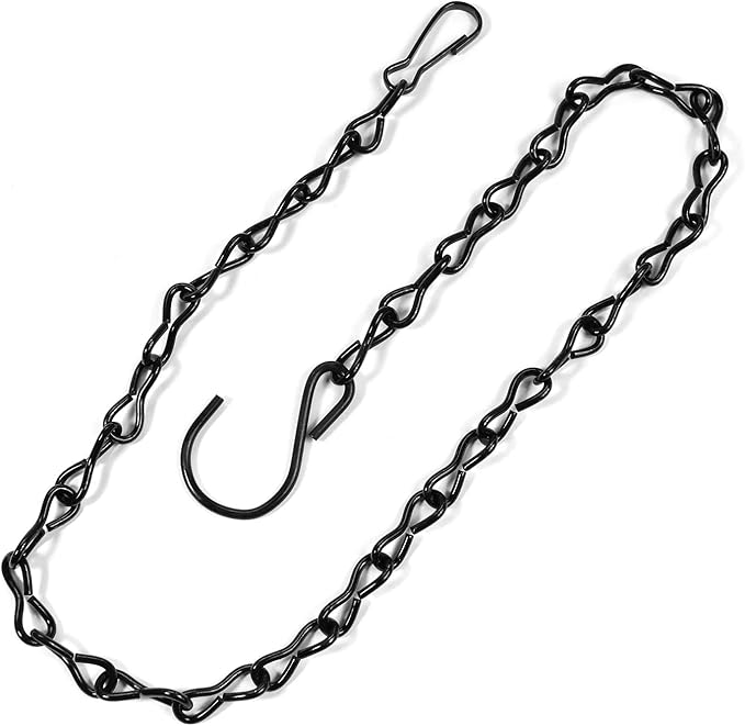 8 Pack 24 Inches Hanging Chain for Bird Feeders, Planters, Birdbaths, Billboards, Lanterns, Chalkboards, Decorative Ornaments (24 Inch 8pc)