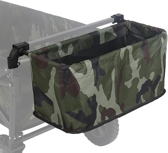 Wagon Cart Tail Bag Utility Oxford Cloth Portable Storage Bag Wagon Cart Accessories for Shopping Picnic, Dark Green