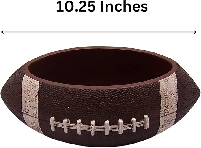 Wowser Football Shaped Planter Pot, Home & Garden Decor, Sports Theme Planter, 10.25 Inches