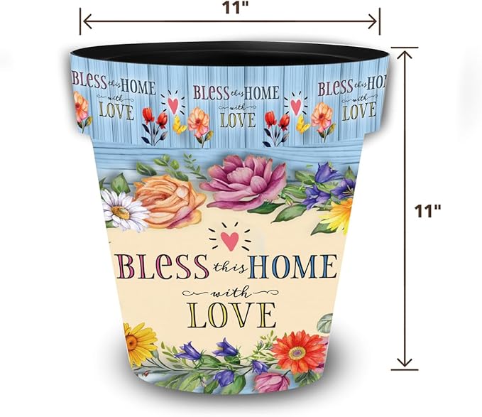 Briarwood Lane Spring Planter 11.75" x 11" x 11" Bless This Home with Medium Love for Spring Planter