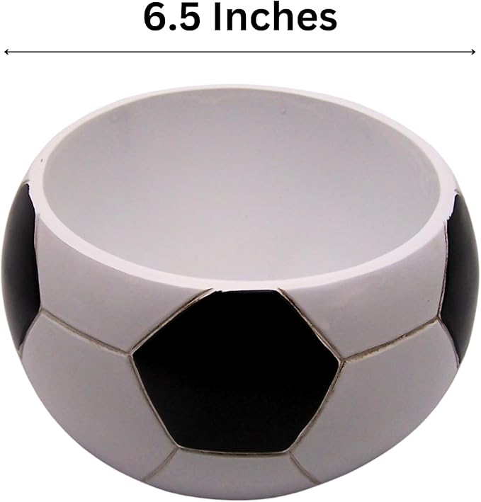 Wowser Soccer Ball Shaped Planter Pot, Home & Garden Decor, Sports Theme Planter, 6.5 Inches