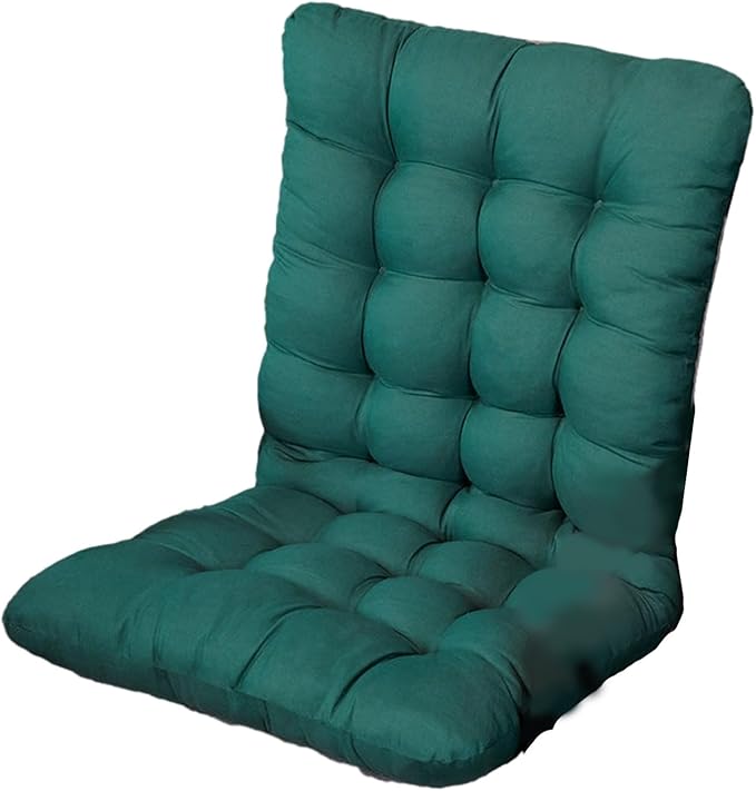 Seat Cushions for Outdoor Chairs, Waterproof and Fade-Resistant Outdoor Chair Cushions with Ties, 13.77×27.55 Inch Outdoor Chair Cushion, Outdoor Chair Pads for Chair Sofa Couch,Green