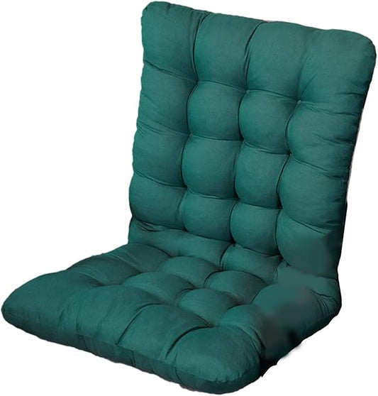 Seat Cushions for Outdoor Chairs, Waterproof and Fade-Resistant Outdoor Chair Cushions with Ties, 13.77×27.55 Inch Outdoor Chair Cushion, Outdoor Chair Pads for Chair Sofa Couch,Green