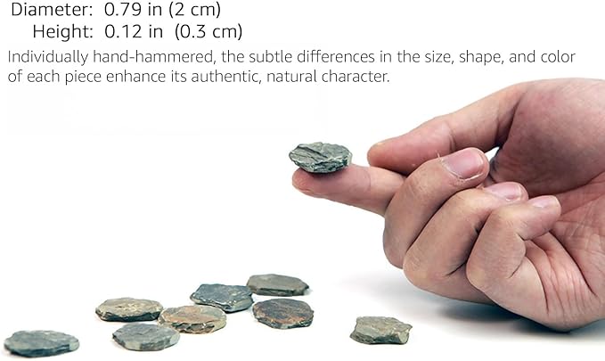 10Pcs Natural Miniature Small Stepping Stone Figure.Fairy Garden Supplies.Terrarium Accessories.Pathway Stones.Stairs.Shrimp Tank Decor.Bonsai Forest/Patio Pots Decoration.