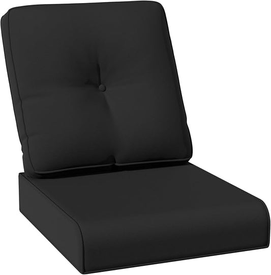 Joyside Outdoor Chair Cushions Set, 22x25/22x24 Inch Patio Furniture Deep Seat Cushions, Water Resistant & Thick Cushion, Outdoor Replacement Cushions for Seat and Sofa