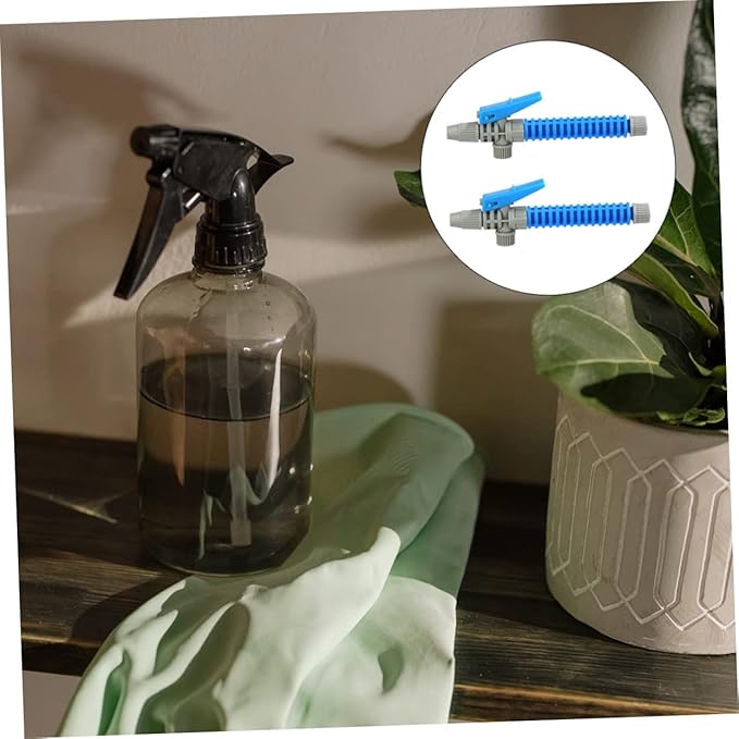 Toyvian 4pcs Portable Spray Nozzles Non- Handle for Garden and Household Use Plastic Sprayer Accessories for Easy Cleaning and Lawn Care