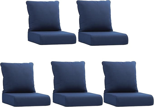 Joyside Outdoor Chair Cushions Set, 24x24 Inch Patio Furniture Cushions, 6’’ Thick, Water Resistant & Fade Resistant, Outdoor Replacement Cushions for Seat and Sofa
