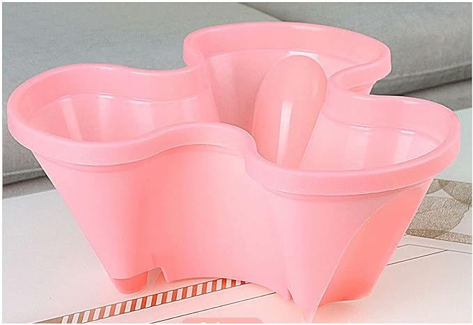 Tier Stacking Flower Pot Tower Stackable Vertical Plastic Garden Planter Vegetable Flower Strawberry Planter Pot-Space Saving Set, Pink
