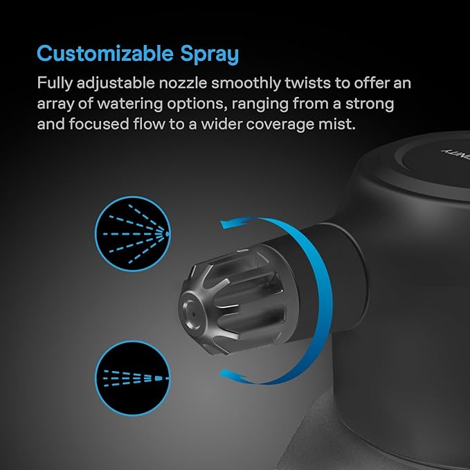 AC Infinity Automatic Sprayer, 2L Portable Electric Spray Bottle, USB Rechargeable with Adjustable Nozzle Spout for Plants Fertilizing Gardening and Cleaning (Frost)