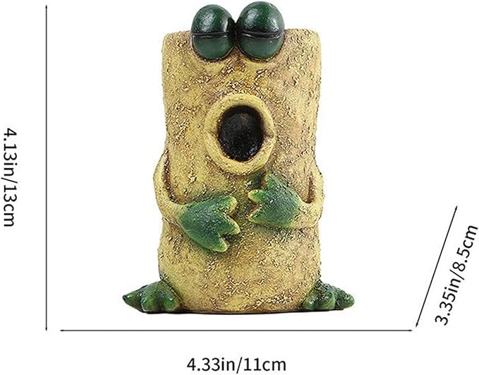 Big and Small Eye Frog Planter - Fun Succulent Planter for Indoor and Outdoor Tabletop Decorations, Wacky Frogs, Christmas/Birthday Fun Gift. (Frog C)