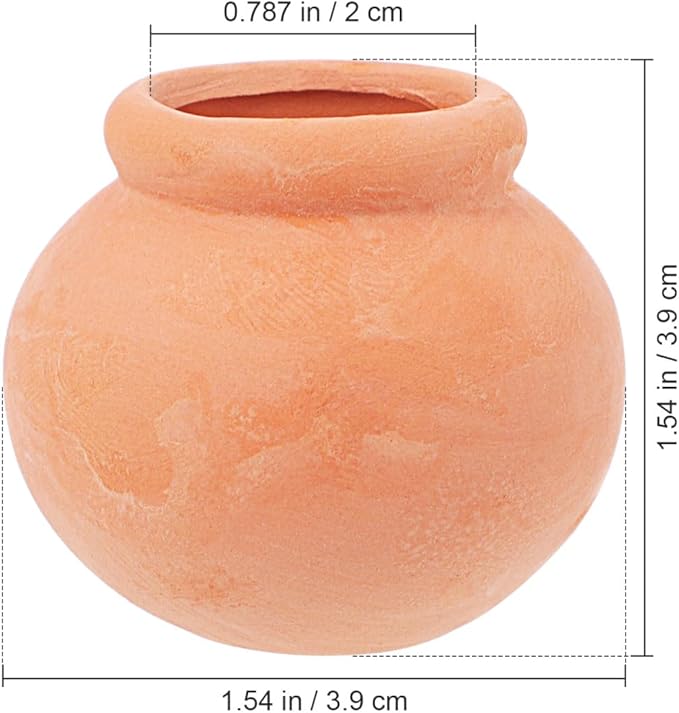 6pcs Tiny Terracotta Pots Flower Garden Pots Succulent Nursery Pot Mini Pots for Plants Succulent Pot Small Pots Small Containers Mini Plant Nursery Pots Wedding Clay Bride Planter