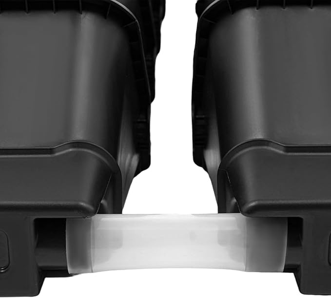 Vertical Wall Planter for Indoor Plant-Walls Mounted Pot with 2 Drainage Tray 8 Pack, with 6.56ft Drainage Pipe for Decor, Plastic Pots Balcony Planters, Plants Hanging (8, Black)
