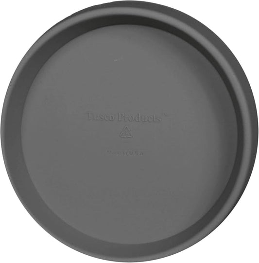 Tusco Products Round Saucer Planter Tray, 16-inch, Slate