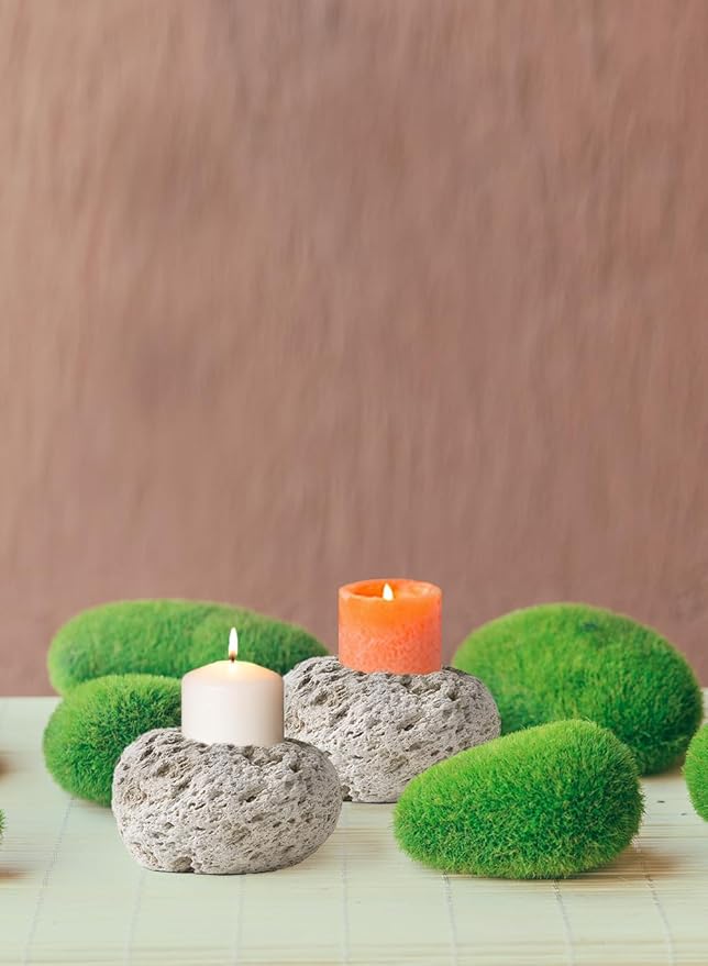 Serene Spaces Living Earthly Pumice Bowl Vase, Lava Rock Vase for Flowers, Candle Holder - Perfect for Living Rooms, Kitchens, Bedrooms, Office, Weddings, Small- Pack of 12