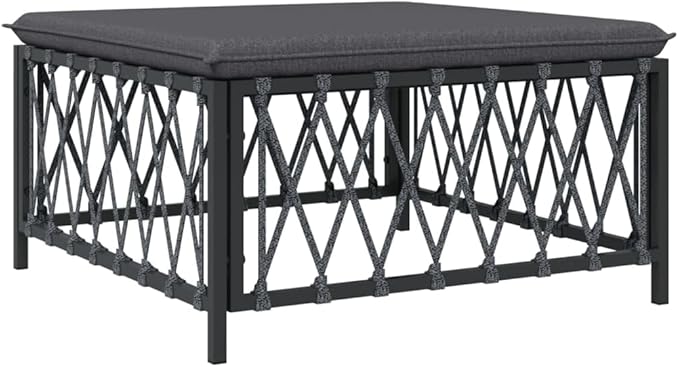 SKM 5 Piece Garden Lounge Set with Cushions Anthracite Steel (Weight-65KG)
