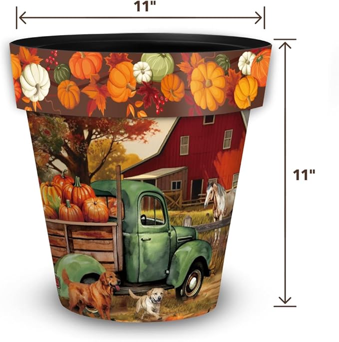 Briarwood Lane Autumn Farm Medium Planter