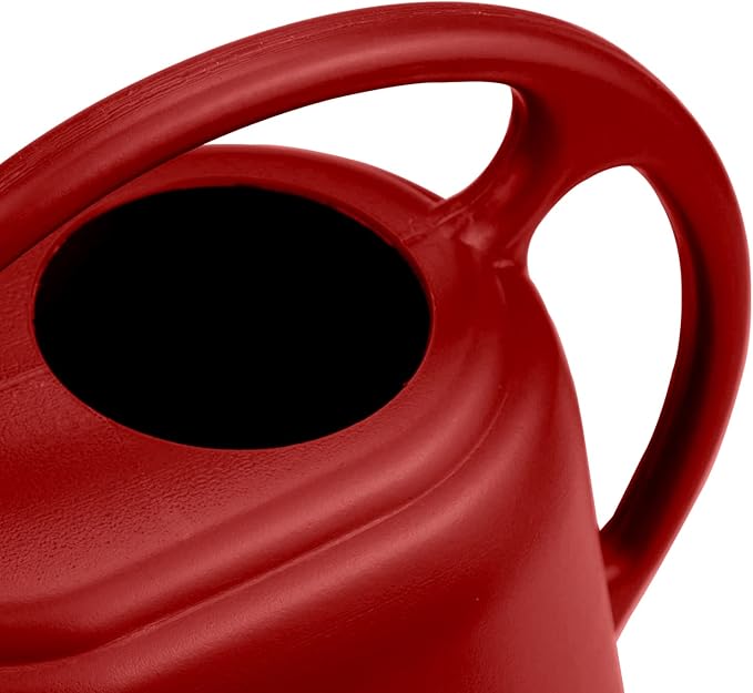 Fasmov Plastic Watering Can, Burnt Red, 1-Gallon