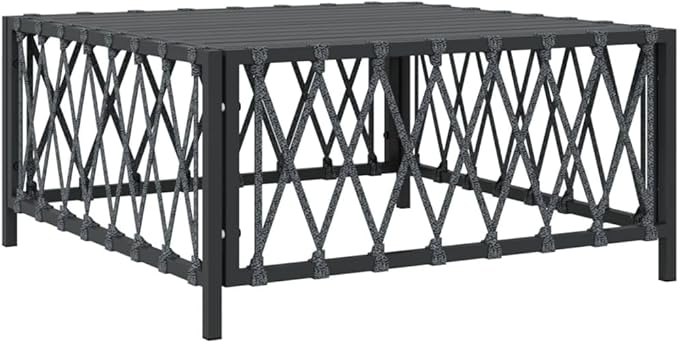 SKM 5 Piece Garden Lounge Set with Cushions Anthracite Steel (Weight-65KG)