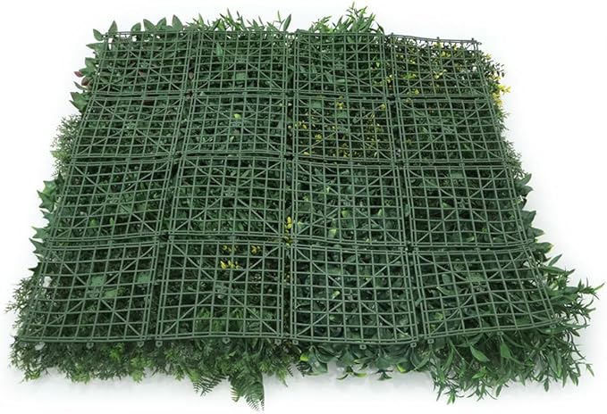 ULAND Artificial Topiary Hedges Panels, Ivy Fence Mat,Verticial Garden Privacy Fence Screen Greenery Wall Backdrop Decor, Garden Privacy Screen Fence（B052） 40x40‘’