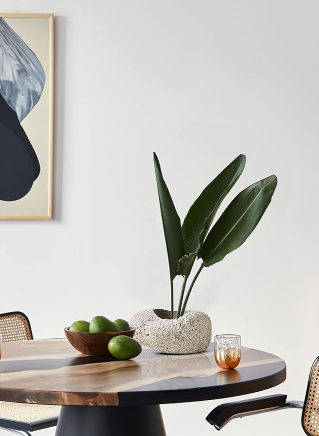 Serene Spaces Living Earthly Pumice Bowl Vase, Lava Rock Vase for Flowers, Candle Holder - Perfect for Living Rooms, Kitchens, Bedrooms, Office, Weddings, Small- Pack of 12