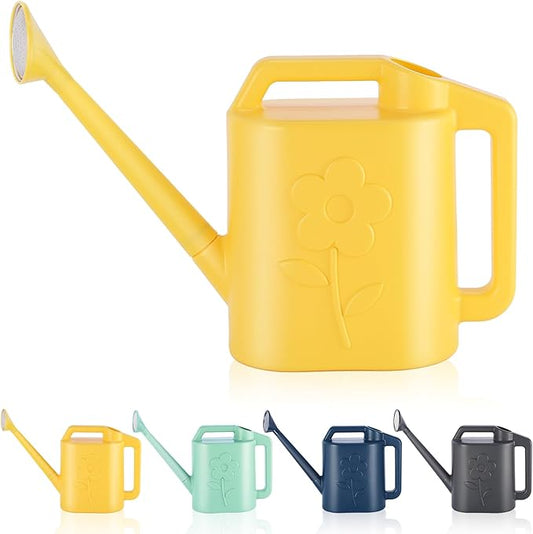 2 Gallon Watering Can for Indoor Plants, Garden Watering Cans for Outdoor Plant House Flower, Modern Plant Watering Can Large Long Spout with Sprinkler Head