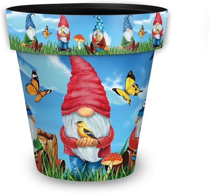 Briarwood Lane Spring Planter 11.75" x 11" x 11" Gnome Sweet Gnome Medium for Spring Planter