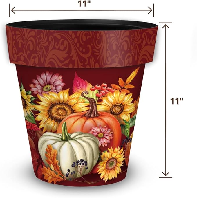 Briarwood Lane Fall Planter 11.75" x 11" x 11" Fall Beauty Medium for Fall Planter