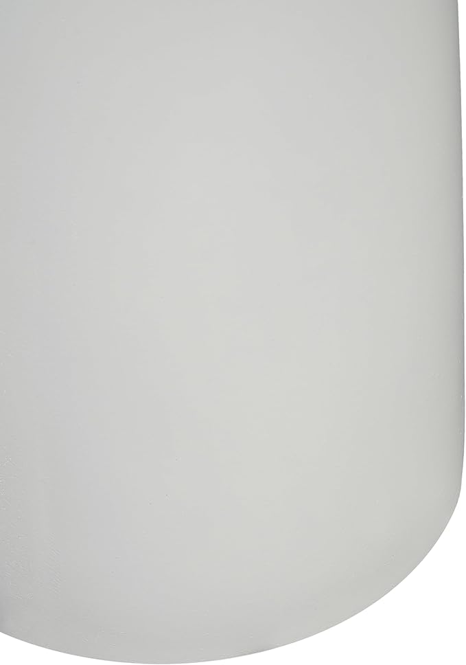 Christopher Knight Home Jorine 28"H Plant Stand, Lightweight Concrete Plant Stand, Small Plants Shelf, Semicircle Top, Column Side Table, Flower Stands, Plants Holder for Home Decor Garden Yard, White