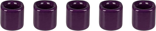 Mega Candles 5 pcs Dark Purple 1/2 Inch Diameter Ceramic Chime Ritual Spell Candle Holders, Great for Casting Chimes, Meditation, Rituals, Spells, Vigil, Witchcraft, Wiccan Supplies