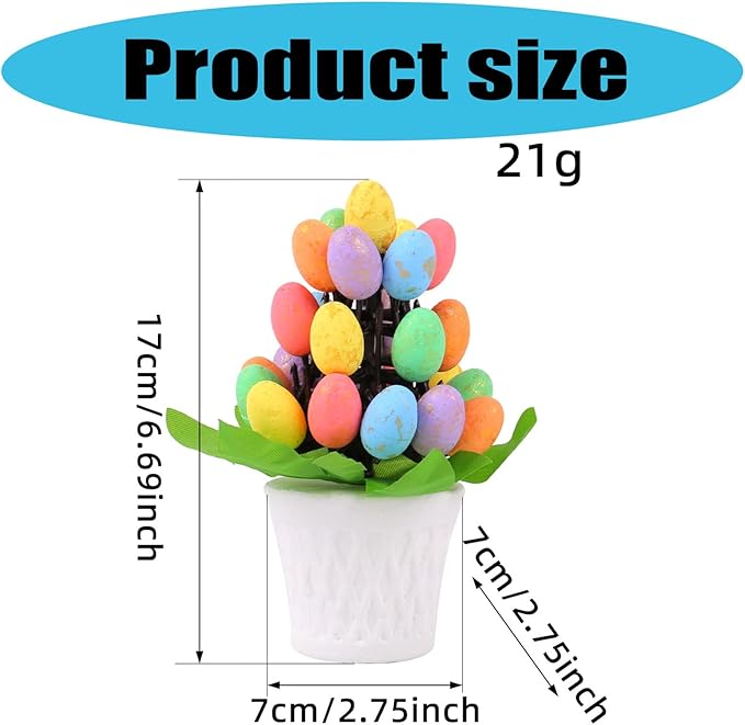 Sturdy Easters Eggs Potted Decoration Stylish Easters Eggs Vase Accent Display Decoration for Seasonal Home Styling Festival Atmosphere