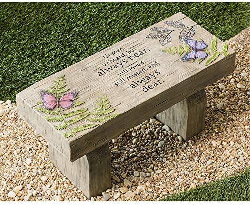 New Creative Those We Love Memorial Outdoor Garden Decor | Butterflies & Ferns | Furniture for Patio Porch Lawn Park Deck Gravesite | Loss of Loved One | Pet Dog Cat