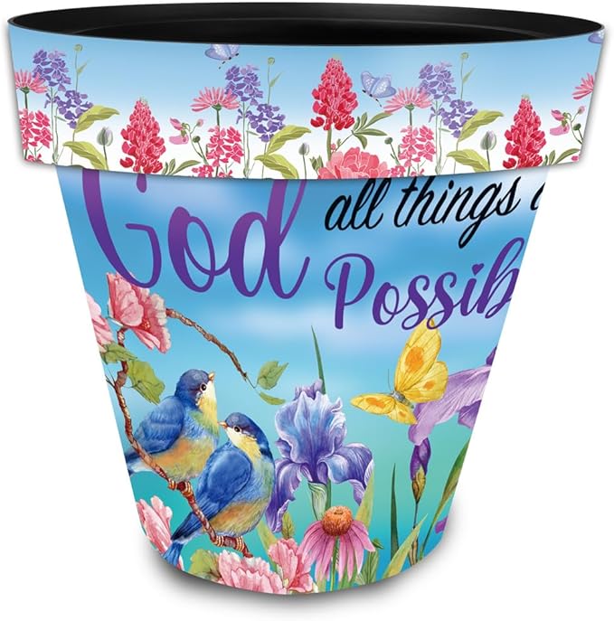 Briarwood Lane Spring Planter 11.75" x 11" x 11" with God Medium for Spring Planter