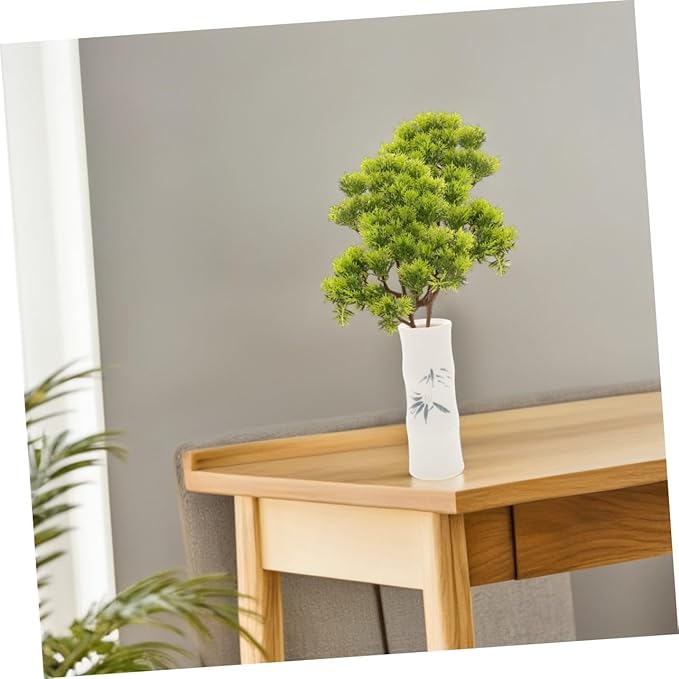 Ciieeo 4pcs Faux Pine Branches for Home Office Decor Artificial Greenery Picks for DIY Floral Arrangements Holiday Planter Decorations and Seasonal Displays