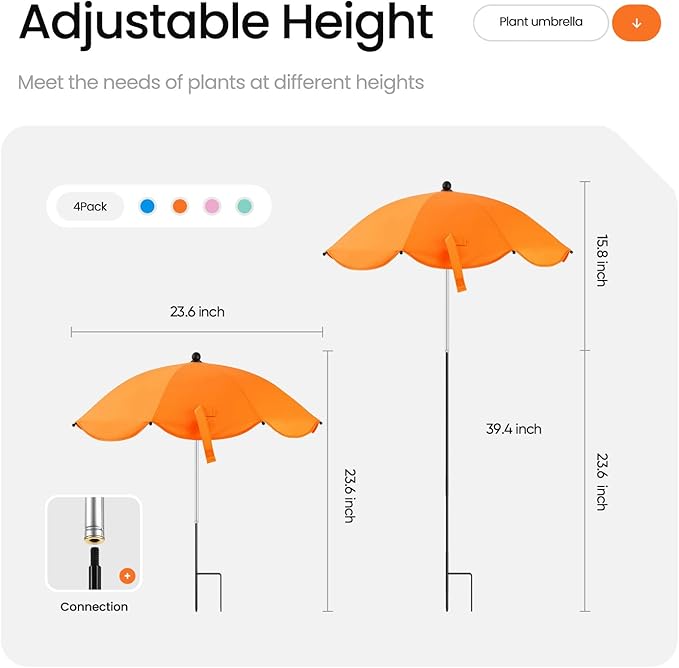 Plant Umbrellas for Outdoor Plants,Upgraded Garden Plant Umbrella for Plants, Potted Plant, Garden Beds