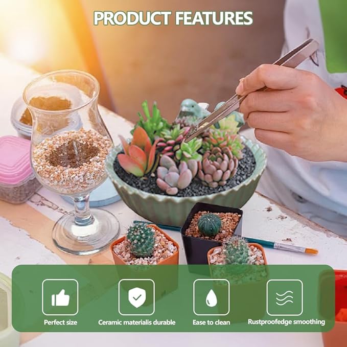 Birds Garden Design Birds Feeder Ceramic 6.3 Inch Diameter Flowerpot or Feeder for Outdoor, Bird Food Holder for Garden Outside Decor (Mint Green)