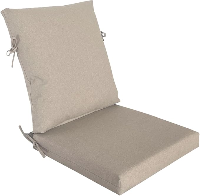 Goodgoods 20"x42" Outdoor Dining Chair Cushion Set of 1 Patio Furniture Cushion Resilient Foam Filling Water-Proof Stain-Resistant UV Resistant Weather Resistant Chairs Couch Sofa Upholstery Riverbed