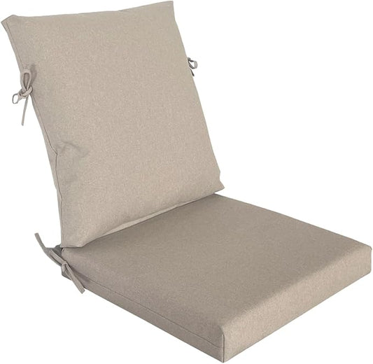 Goodgoods 20"x42" Outdoor Dining Chair Cushion Set of 1 Patio Furniture Cushion Resilient Foam Filling Water-Proof Stain-Resistant UV Resistant Weather Resistant Chairs Couch Sofa Upholstery Riverbed