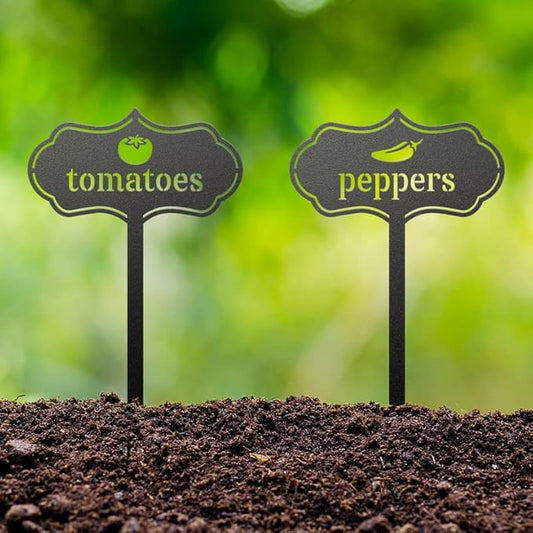 RealSteel - Seed & Plant Markers - Indoor/Outdoor Herb Garden Stakes - Elegant Fruit/Vegetable Seed Labels - Durable Plant Tags for Pots - Classy Design for Farmhouse/Greenhouse (I Don't Know)