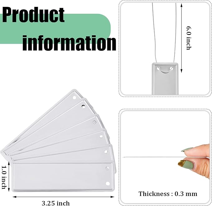 Ripeng 200 Pieces Aluminum Metal Plant Labels Writable Seedling Tree Tags with 6 Inch Wires Waterproof Double Sided Write for Plant Garden Marker Outdoor Identification and Greenhouse