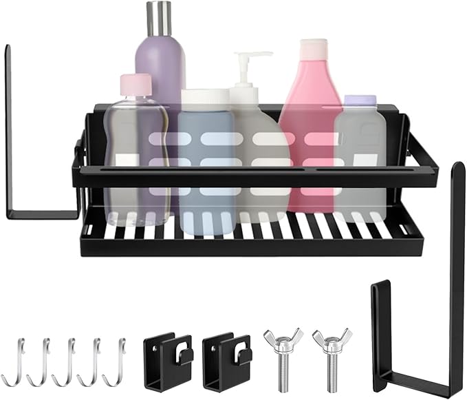 Griddle Storage Rack - Outdoor Grill Seasoning Holder,Barbecue Tool Organizer - for Oil Bottles Spatulas Shovels Towels Utensils Accessories Holder Organization Camping Patio Garden Backyard Picnic