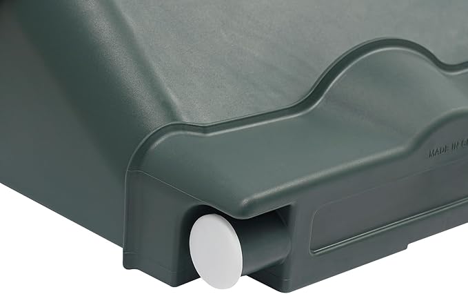 Vertical Wall Planter for Indoor Plant-Walls Mounted Pot with 6 Drainage Tray 24 Pack, 13" Planter w/6.56ft Drainage Pipe for Decor, Plastic Pots Balcony Planters (24, Army Green)