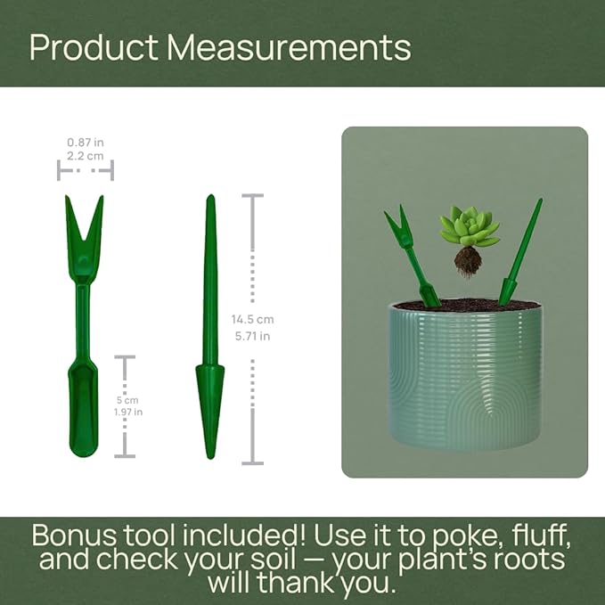6 Inch Ceramic Plant Pot – Decorative Indoor Planter (No Drainage Hole) for Succulents, Herbs & Houseplants – Modern Tabletop Desk Planter – Sage Green