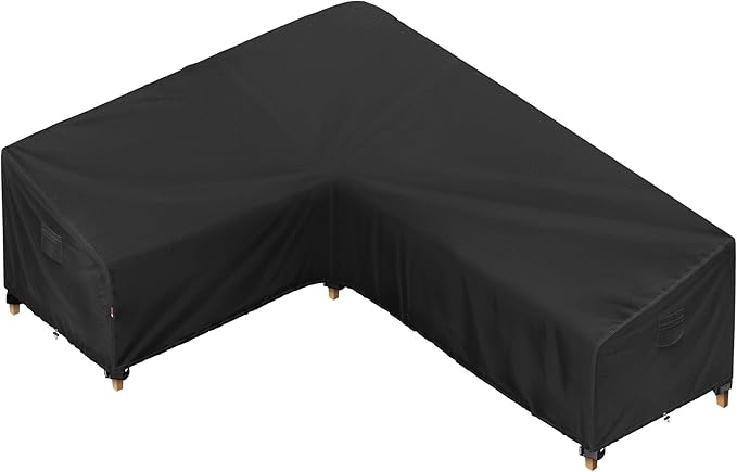 iBirdie Outdoor Patio Furniture Cover fit 83 x 104 inch, 80 x 102, 82 x 100 L-Shaped Sectional Sofa, Waterproof Weatherproof Heavy Duty 600D Garden Cover for Outside L Shape Couch