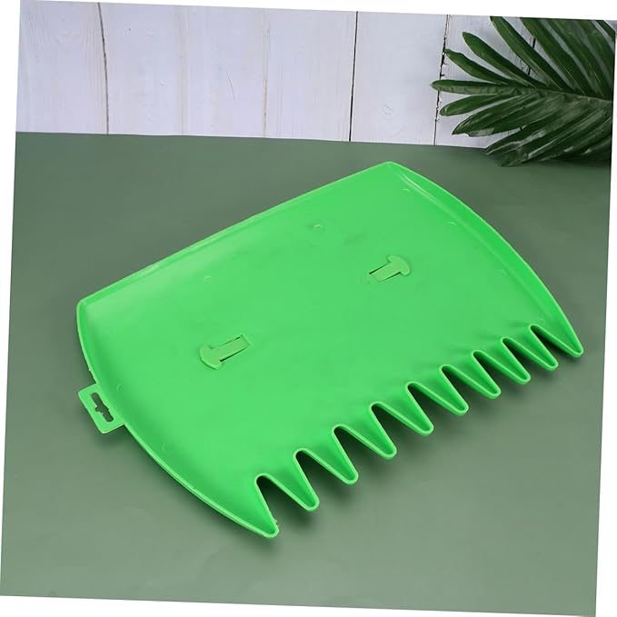 2Pcs Leaves Cleaning Rake Spade Durable Green Garden Tools for Efficient Leaf Removal and Cleanup Easy to Use Cleaning Accessories for Lawn Care