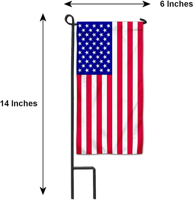 American USA Flag Mini Garden and Flower Pot Flag Topper